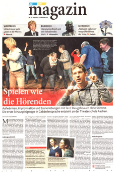 Artikel Aachener Zeitung Schauspiel in GEbärdensprache